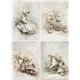 Papier de riz A4 4 décors d'enfants