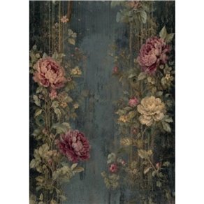 Papier de riz mûrier les roses 57x41cm