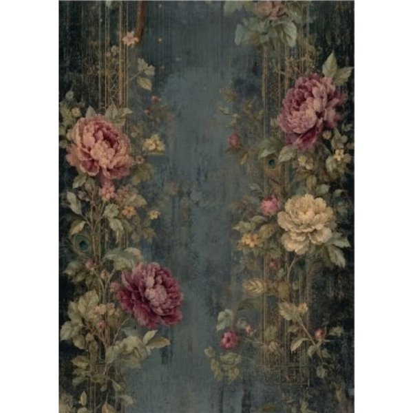 Papier de riz mûrier les roses 57x41cm