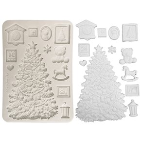 Moule silicone Stamperia A5 Christmas tree