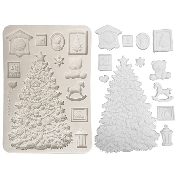 Moule silicone Stamperia A5 Christmas tree