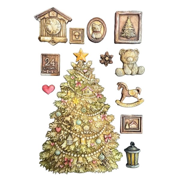 Moule silicone Stamperia A5 Christmas tree