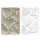 Moule silicone Stamperia A5 Alice in Christmas simple hearts