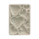 Moule silicone Stamperia A5 Alice in Christmas simple hearts
