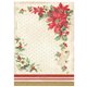 Papier de riz Stamperia Classic Christmas poinsettia A4