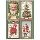 Papier de riz Stamperia Classic Christmas 4 cartes A4