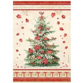 Papier de riz Stamperia Classic Christmas tree A4