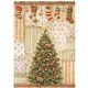 Papier de riz Stamperia Silent Night Christmas tree A4