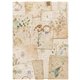 Papier de riz Stamperia Flowers and Poems botanic sheets A4