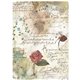 Papier de riz Stamperia Flowers and Poems pattern A4