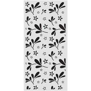 Pochoir Stamperia Family big flower pattern 12x25cm