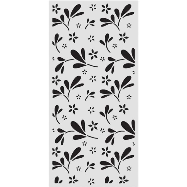 Pochoir Stamperia Family big flower pattern 12x25cm