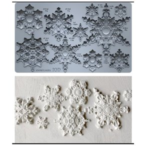 Moule silicone IOD Noël Etoiles Snowflakes 15x25cm