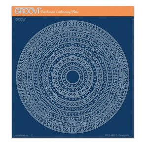 Groovi gabarit parchemin Cercle imbriqués 21x21cm