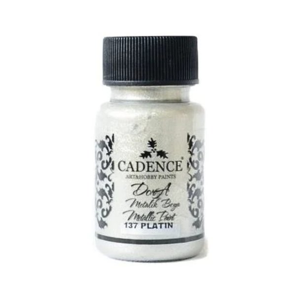 Peinture métallique Dora Cadence Platine 50ml