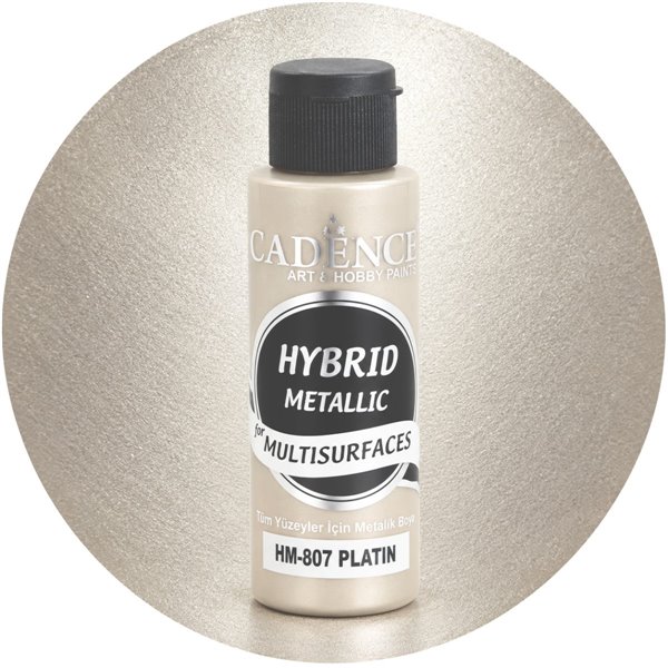 Peinture métallique Hybride Cadence Platine Platin 70ml