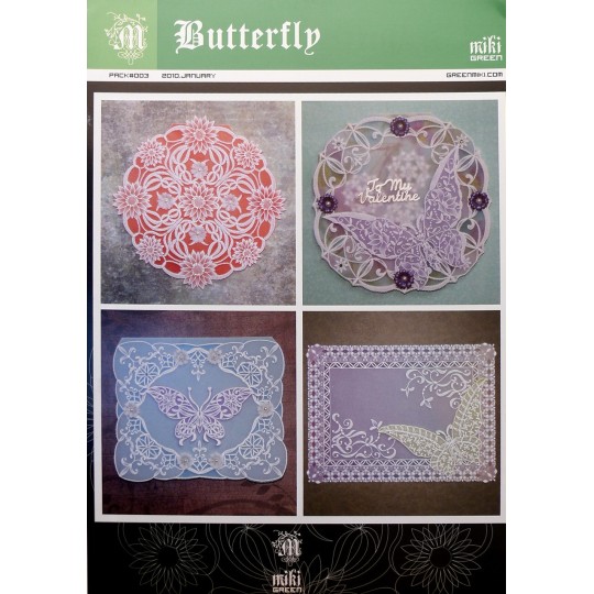 Patrons Miki Green modèle Pergamano papillons pattern 3 Patrons Miki Green modèle Pergamano papillons pattern 3