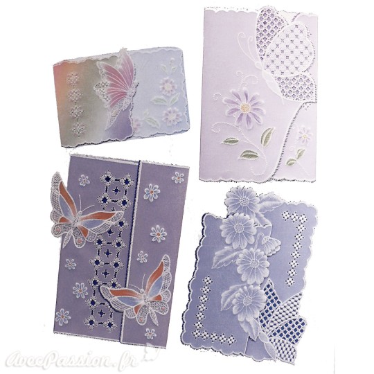Patrons dentelle de papier PCA Pauline Loweth papillons et fleurs Patrons dentelle de papier PCA Pauline Loweth papillons et fleurs