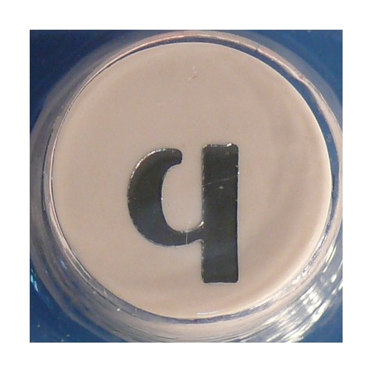 Perforatrice alphabet lettre minuscule q 8mm Perforatrice alphabet lettre minuscule q 8mm