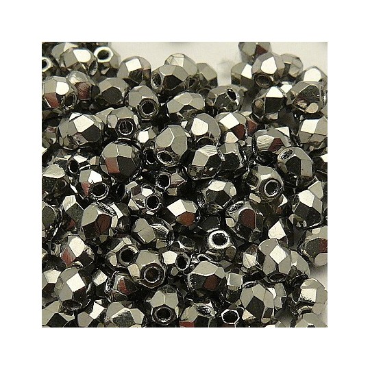50 perles à facettes 3mm spécial argent 50 perles à facettes 3mm spécial argent
