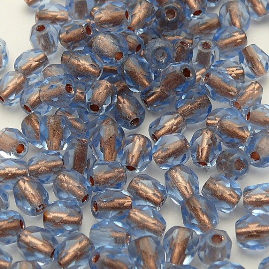 Perles facette 4mm tosca bleu qu50 Perles facette 4mm tosca bleu qu50