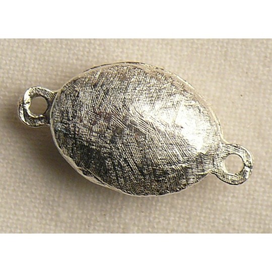 Fermoir aimanté ovale argent 1.5cm Fermoir aimanté ovale argent 1.5cm