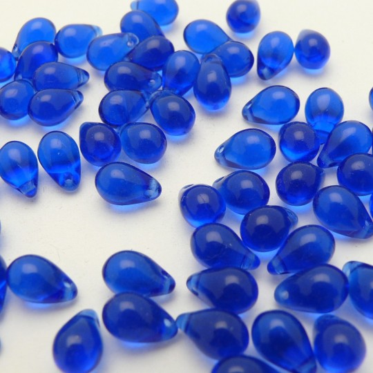 Perles fantaisie goutte cobalt 10mm qu50 Perles fantaisie goutte cobalt 10mm qu50