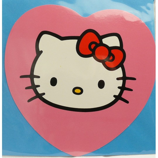 Carte postale hello kitty coeur rose Carte postale hello kitty coeur rose