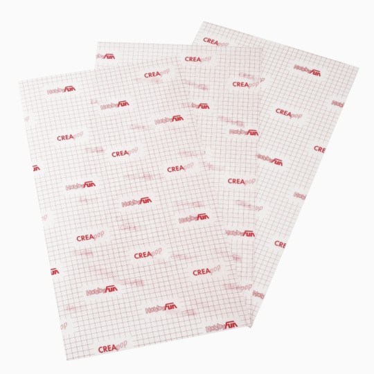 Polyphane pour abat jour semi transparent non autocollant 0.3mm 65x33cm