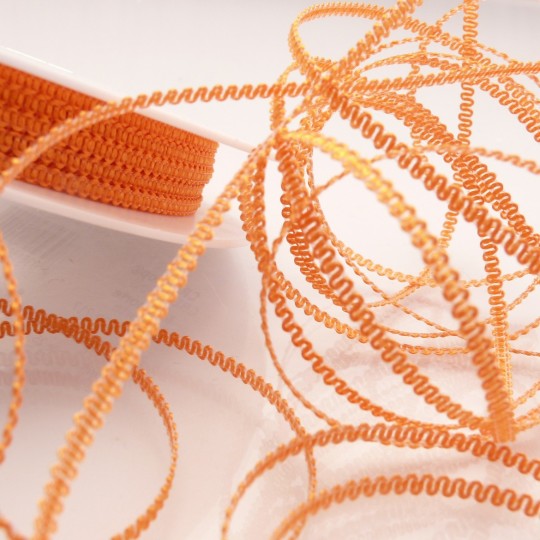 Ruban tissu orange 3mmx25m frisette Rouleau Ruban tissu orange 3mmx25m frisette Rouleau