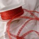 Ruban organza coeur rouge 7mmx10m Rouleau