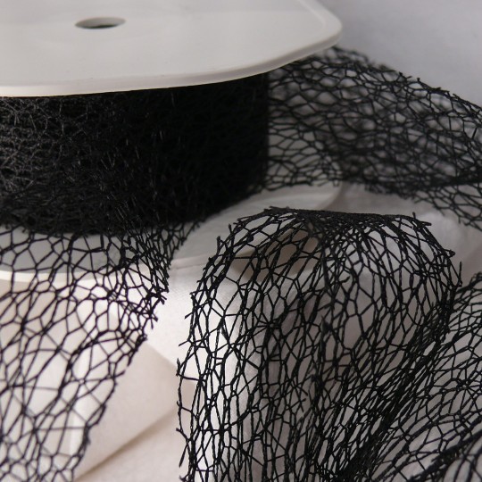 Ruban tissu noir 3 cmx10m crispy Rouleau Ruban tissu noir 3 cmx10m crispy Rouleau