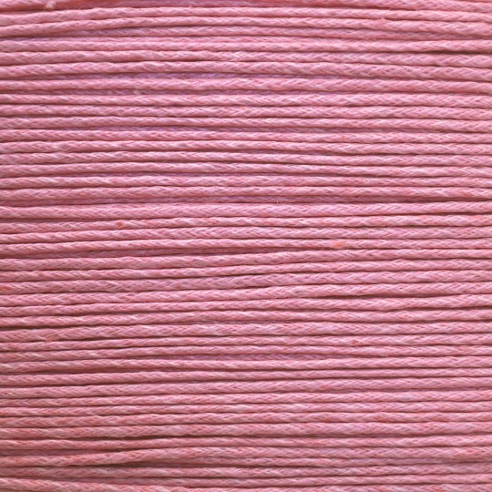 Cordon ciré coton rose 1mmx20m Cordon ciré coton rose 1mmx20m