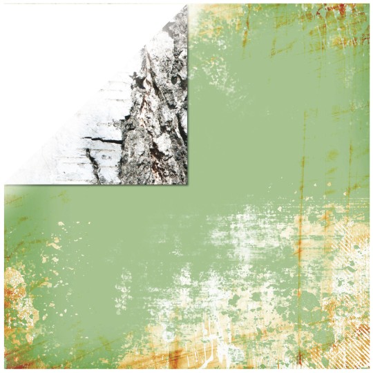 Papier scrapbooking réversible lisse écorces arbre Papier scrapbooking réversible lisse écorces arbre