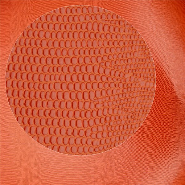 Papier Skivertex® Pellaq lézard simili cuir orange 50x68cm