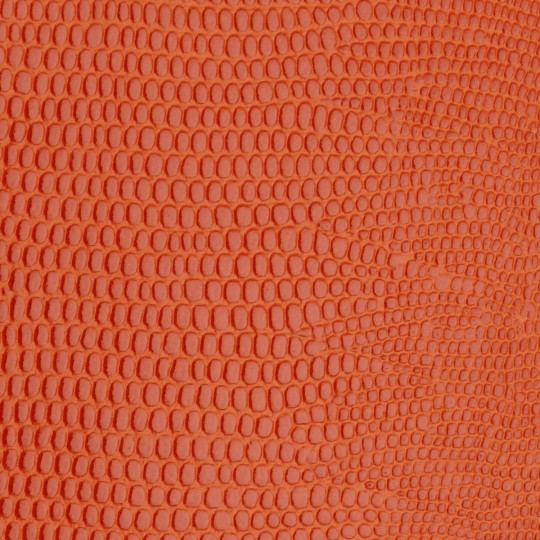 Papier Skivertex® Pellaq lézard simili cuir orange 50x68cm