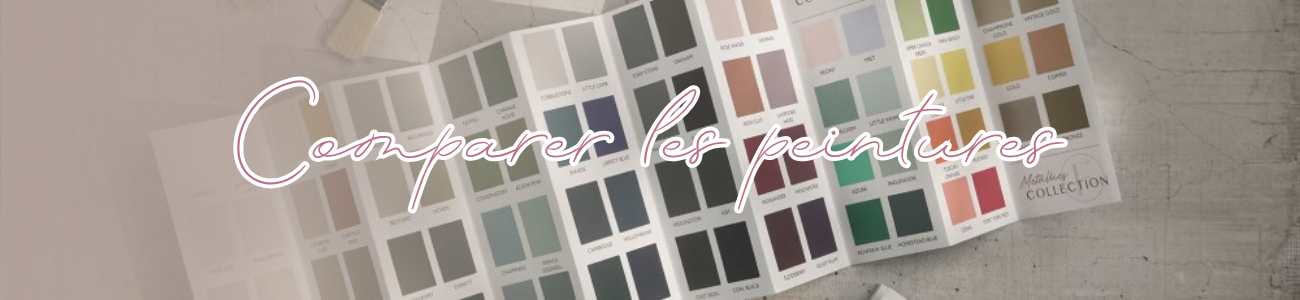 comparer les peintures à la craie