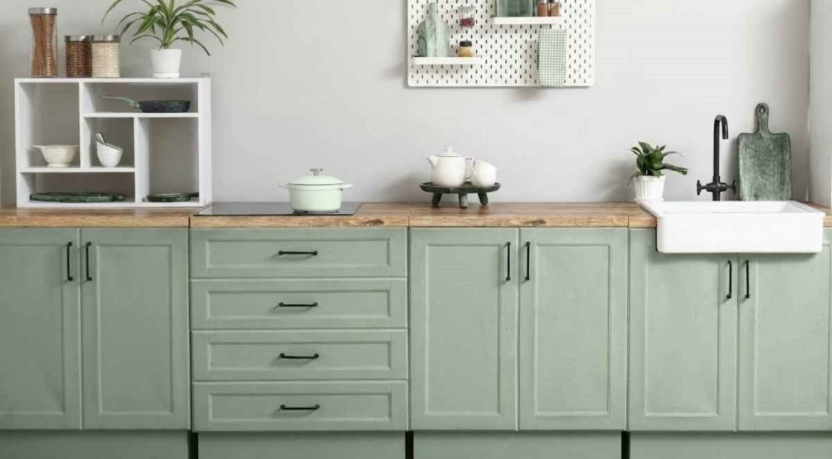Cuisine IKEA après peinture sans poncer