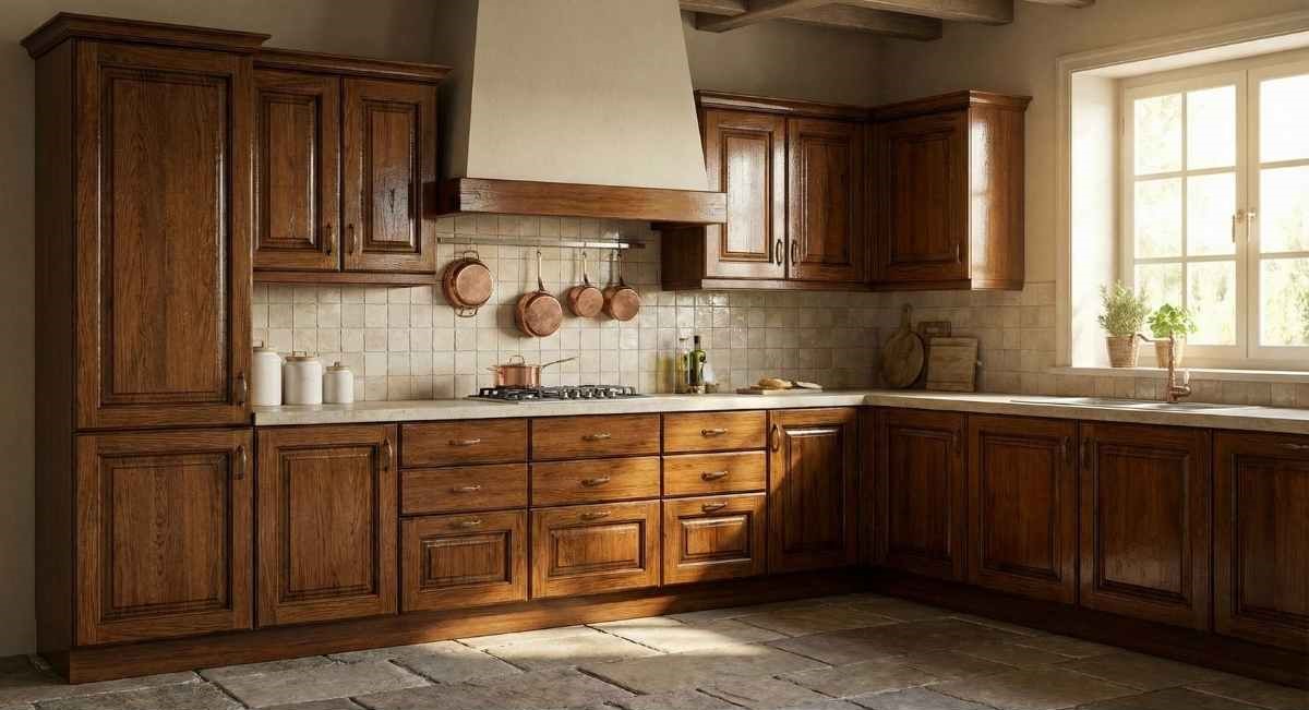 Cuisine vernie avant rénovation