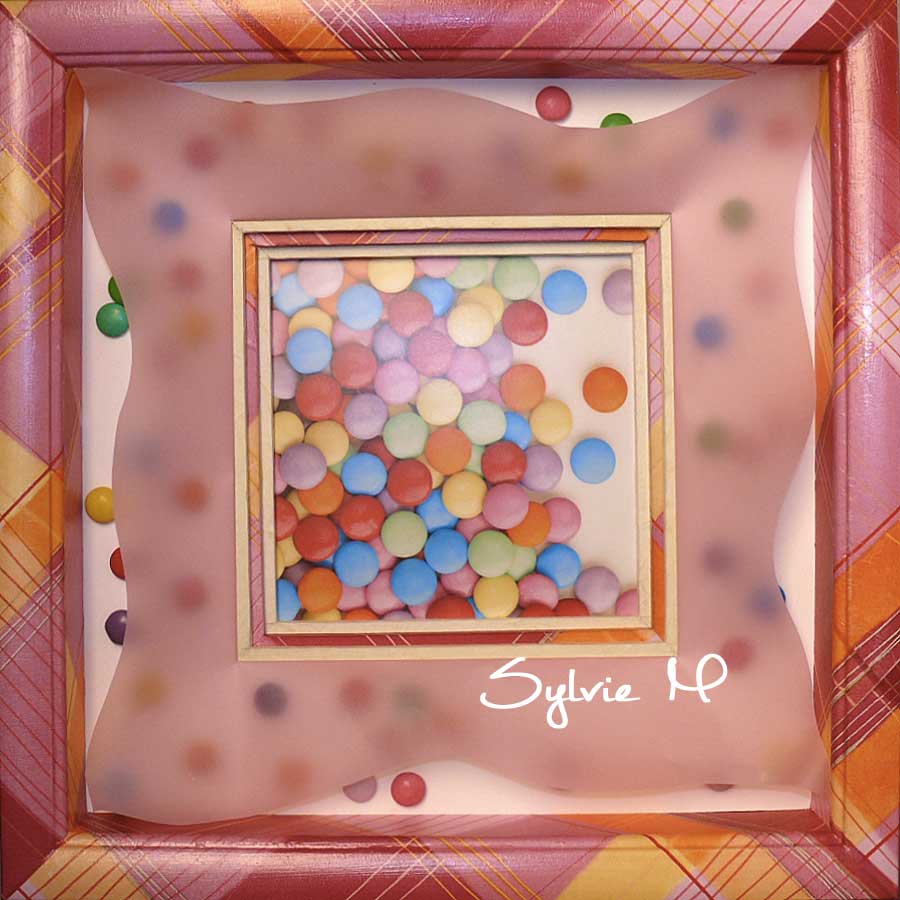 Cadre décoratif coloré